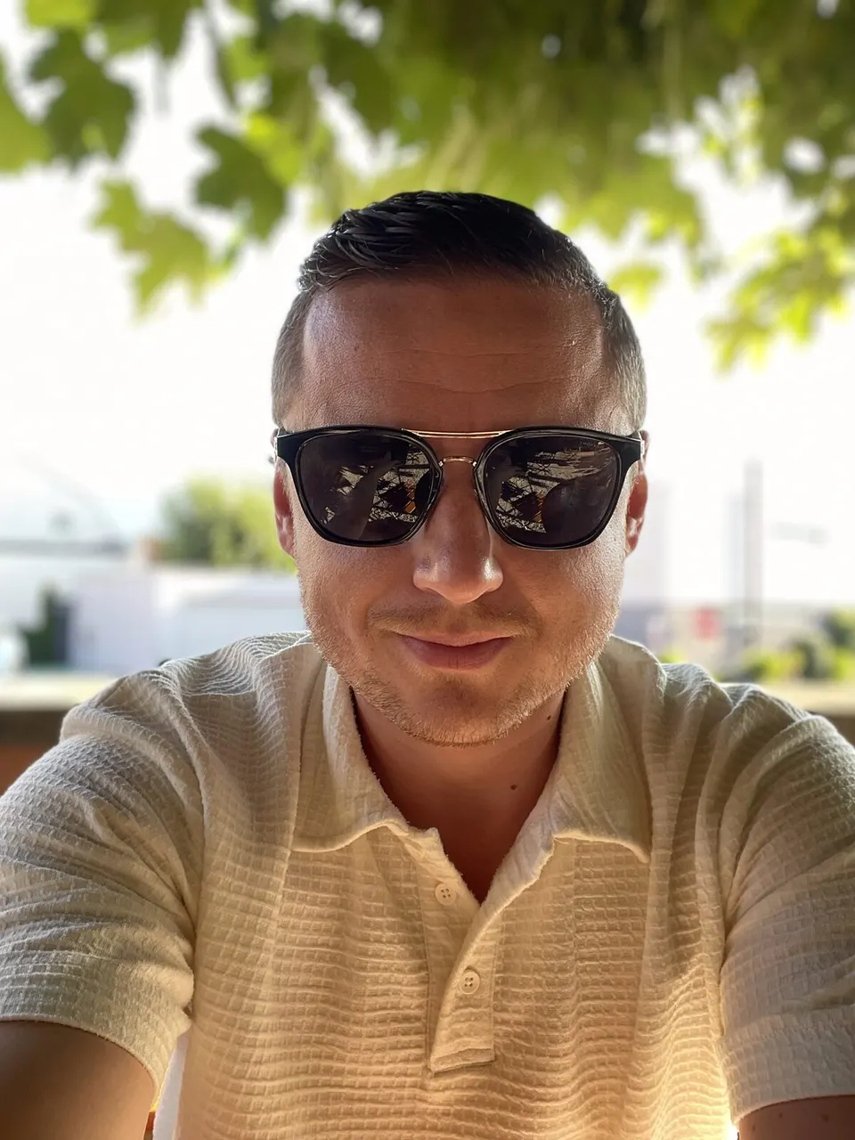 Selfie von Bernhard Kick in der Sonne