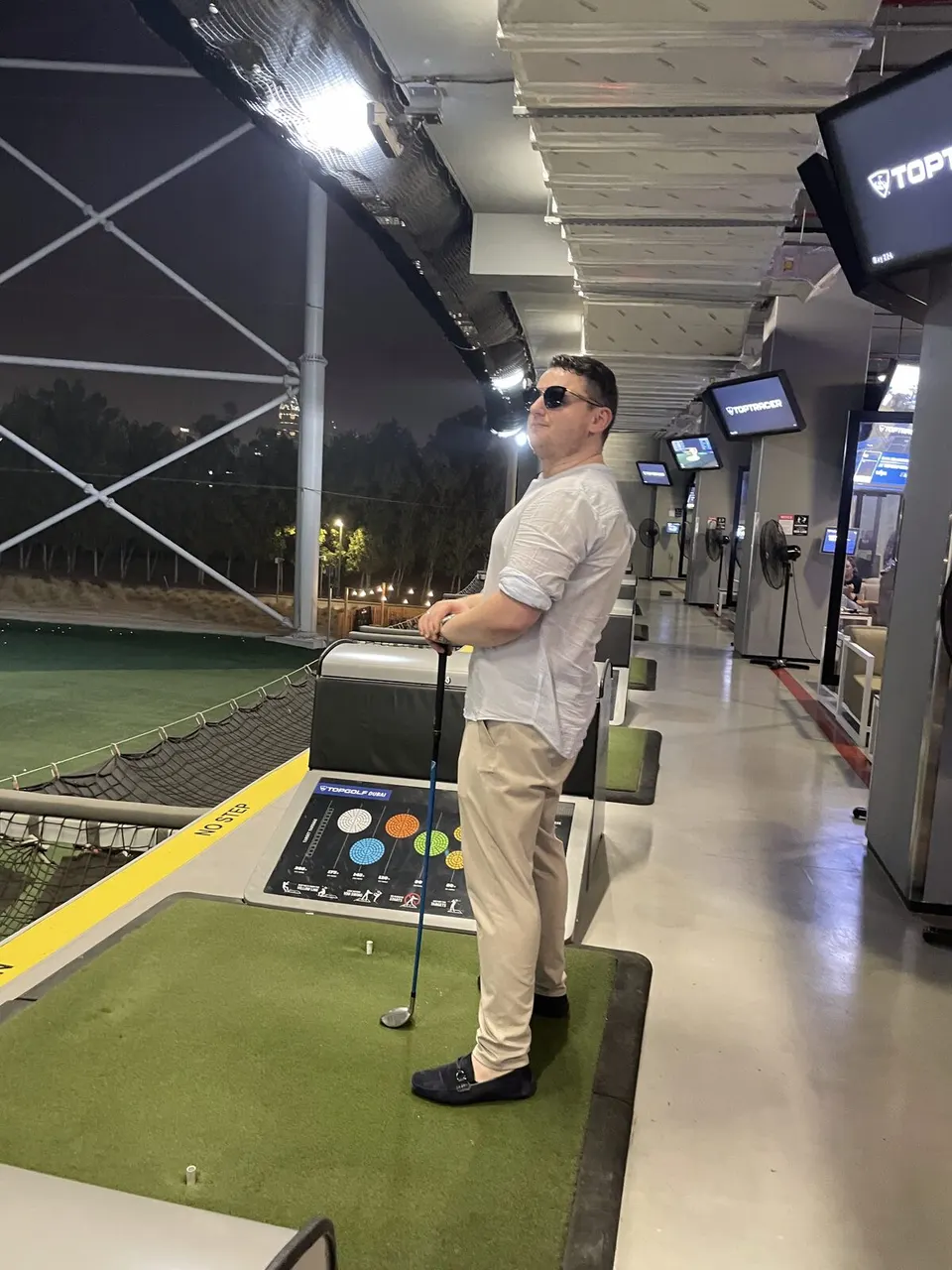 Bernhard Kick beim Golfen in Dubai